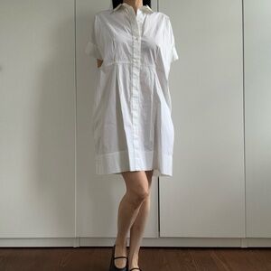 Everlane white button down shirt mini dress 00